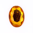 18mm x 25mm Topaz Rose Cut Oval Flat Back #FGH025