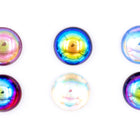 15mm Light Sapphire AB Cabochon #FGF011