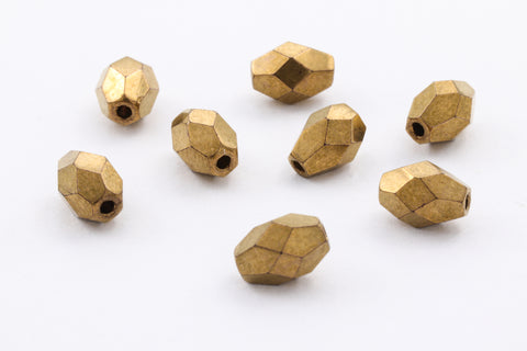 4mm x 6mm Bronze Faceted Oval Bead #GCB016