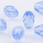 5mm x 7mm Light Sapphire Oval Fire Polished Bead #GCC021