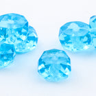 4mm x 8mm Transparent Aqua Faceted Rondelle #GCI002