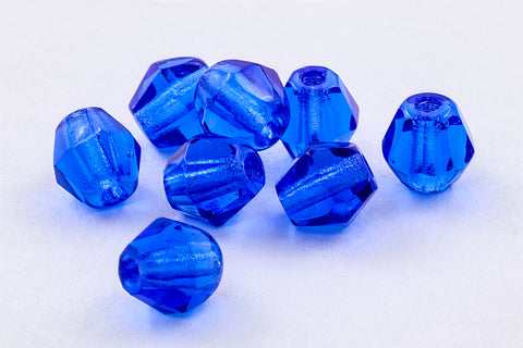 5mm Transparent Sapphire Faceted Bicone #GCJ010