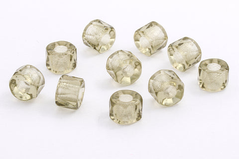 6mm Transparent Black Diamond Fire Polished Crow Bead #GCO007