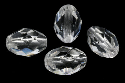 8mm x 11mm Crystal Faceted Oval Bead #GCU001