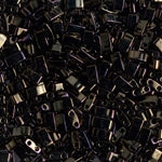 5mm Metallic Brown Iris Miyuki Half Tila Beads #HTL-458