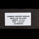Size 3/0 Pony Harness Sewing Needle (25 Pcs) #TLY010