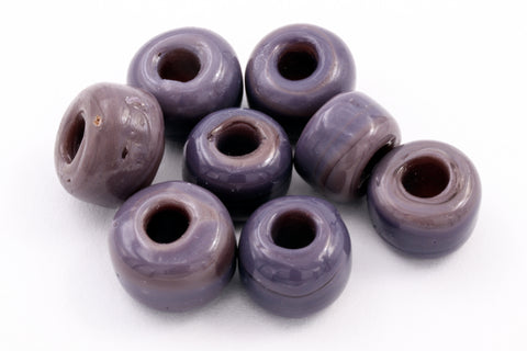 9mm Light Purple Glass Crow Bead (50 Pcs) #IGM004