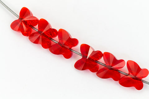 6mm Swarovski 5754 Light Siam Butterfly Bead