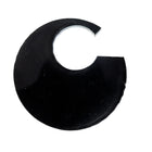 37mm Black Open Cut Circle Blank #UP372-General Bead