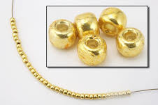 6/0 Permanent Finish Metallic Gold Japanese Seed Bead-General Bead