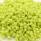11/0 Matte Opaque Lime Green Japanese Seed Bead (10 Gm, 40 Gm, 1/2 Kilo) #JPJ019