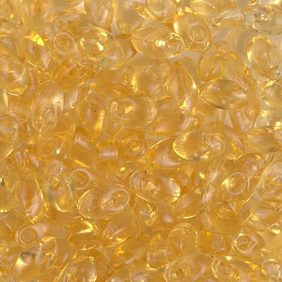 7mm Transparent Light Topaz Miyuki Long Magatama Bead (125 Gm) #132