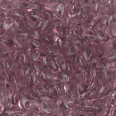 7mm Transparent Smoky Amethyst Miyuki Long Magatama Bead (125 Gm) #142