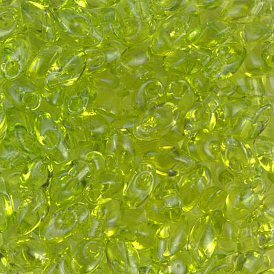 7mm Transparent Chartreuse Miyuki Long Magatama Bead (125 Gm) #143