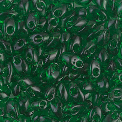 7mm Transparent Green Miyuki Long Magatama Bead (125 Gm) #146