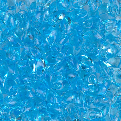 7mm Transparent Aqua Miyuki Long Magatama Bead (125 Gm) #148