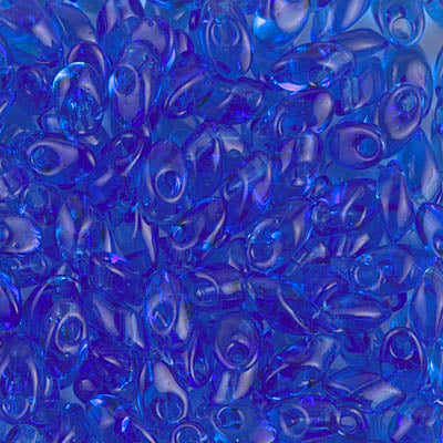 7mm Transparent Sapphire Miyuki Long Magatama Bead (125 Gm) #150