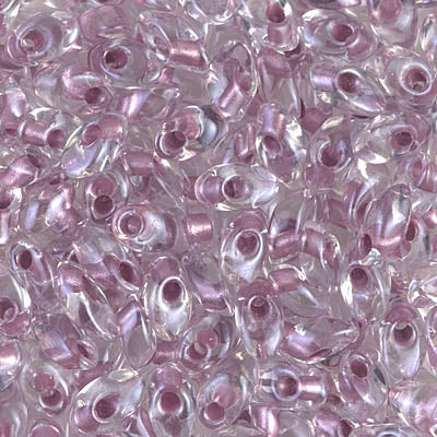 7mm Sparkling Orchid Lined Crystal Miyuki Long Magatama Bead (125 Gm) #1523