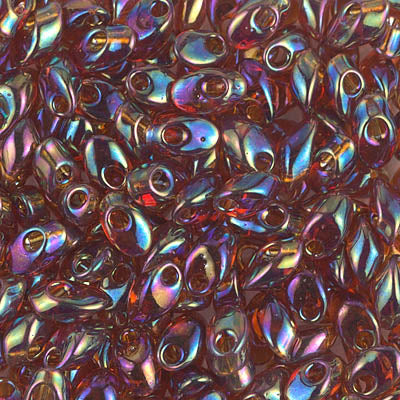 7mm Transparent Topaz AB Miyuki Long Magatama Bead (125 Gm) #257