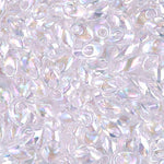 7mm Pink Lined Crystal AB Miyuki Long Magatama Bead (125 Gm) #266