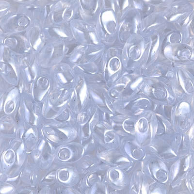 7mm Transparent Pale Amethyst Luster Miyuki Long Magatama Bead (125 Gm) #3506