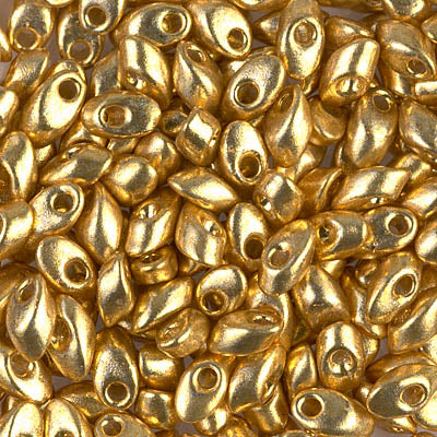 7mm Duracoat Galvanized Gold Miyuki Long Magatama Bead (125 Gm) #4202