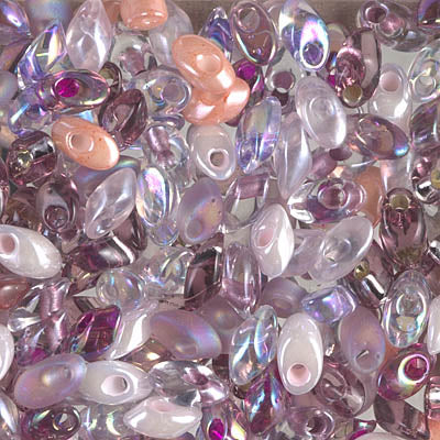 7mm Miyuki Long Magatama Bead Mix- Passionflower (125 Gm) #MIX-02