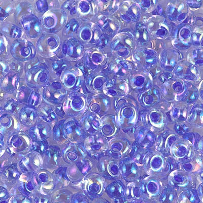 4mm Violet Lined Crystal AB Magatama Bead (125 Gm) #2150