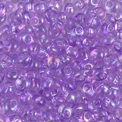 4mm Transparent Lilac AB Magatama Bead (125 Gm) #2157