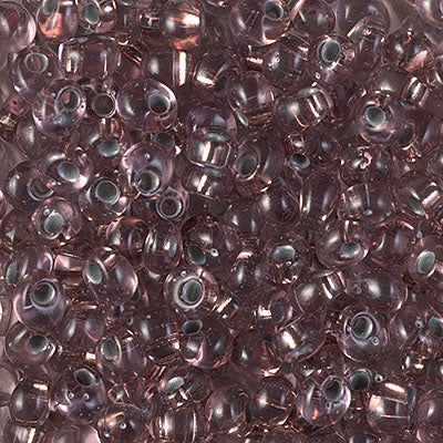 4mm Copper Lined Pale Amethyst Magatama Bead (50 Gm) #978
