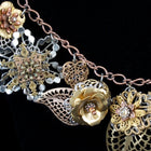 Seven Metal Flowers Necklace-General Bead