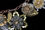 Seven Metal Flowers Necklace-General Bead