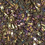 5mm Metallic Purple Gold Iris Miyuki Quarter Tila Beads #QTL-188