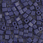 4mm Matte Metallic Royal Blue Miyuki Cube Bead (125 Gm) #1253