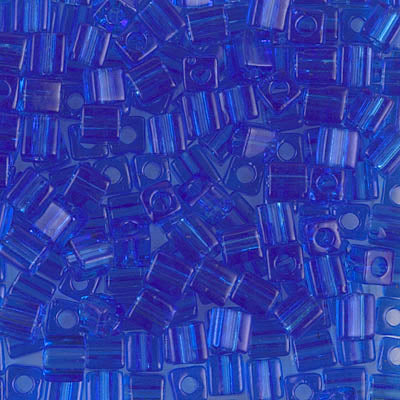 1.8mm Transparent Sapphire Miyuki Cube Bead (125 Gm) #150
