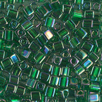 4mm Transparent Green AB Miyuki Cube Bead (125 Gm) #179