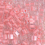 1.8mm Baby Pink Lined Crystal Miyuki Cube Bead (125 Gm) #204