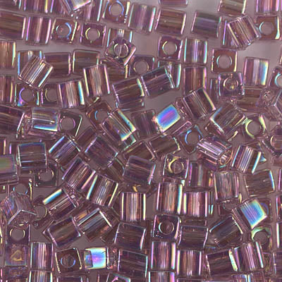 1.8mm Transparent Smoky Amethyst AB Miyuki Cube Bead (125 Gm) #256