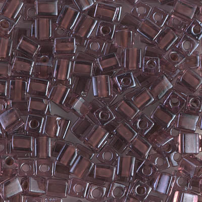 4mm Cocoa Lined Amethyst Miyuki Cube Bead (125 Gm) #2647