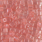 4mm Shell Pink Luster Miyuki Cube Bead (125 Gm) #366