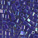 4mm Opaque Cobalt AB Miyuki Cube Bead (125 Gm) #484