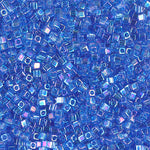 1.8mm Transparent Sapphire AB Miyuki Cube Bead (125 Gm) #261