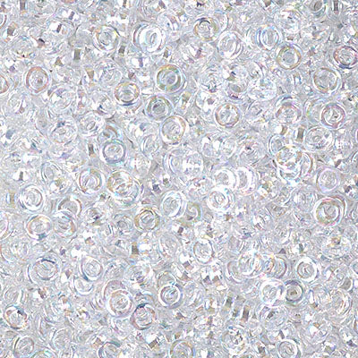 3mm Crystal AB Miyuki Spacer Beads (125 Gm) #SPR3-250