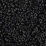 2.2mm Matte Black Miyuki Spacer Beads (125 Gm) #SPR22-401F