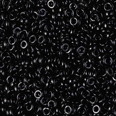 2.2mm Black Miyuki Spacer Beads (125 Gm) #SPR22-401