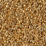 2.2mm Duracoat Galvanized Gold Miyuki Spacer Beads (125 Gm) #SPR22-4202