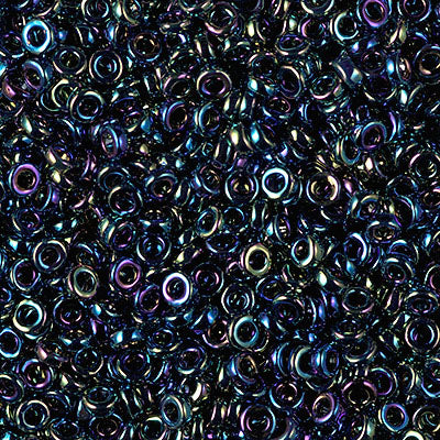 3mm Metallic Variegated Blue Iris Miyuki Spacer Beads (125 Gm) #SPR3-455