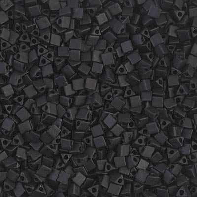 10/0 Matte Black Miyuki Sharp Triangle Seed Bead #TE401F-S