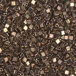 8/0 Metallic Dark Bronze Miyuki Sharp Triangle Seed Bead (125 Gm) #457