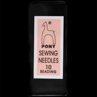 Size 10 Pony Gold Eye Beading Needle (25 Pcs) #TLC011